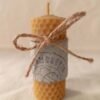 Vela de Cera de abeja pura. Vela de miel Bugambeelia. Con papel artesanal y yute. Mediana
